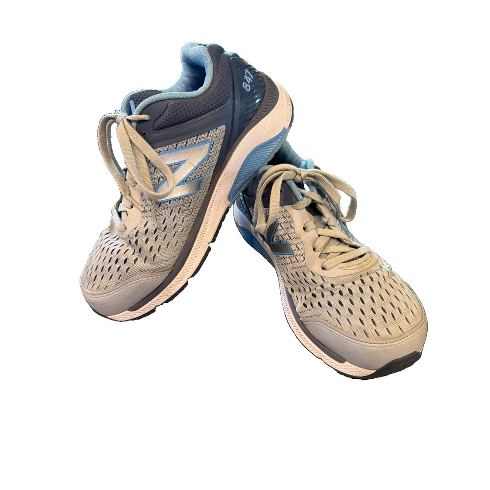 New Balance 847 Walking Women's 9.5 4E EXTRA WIDE Grey Blue Sneaker WW847LG4 EUC